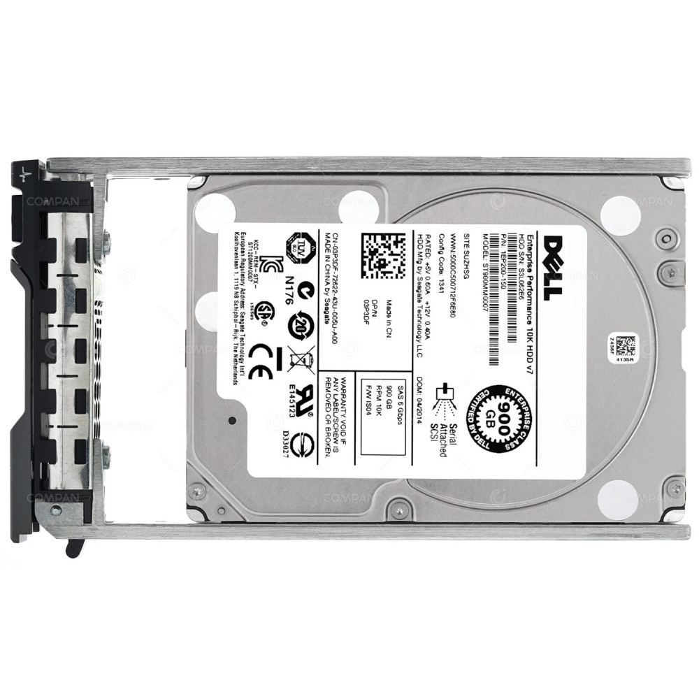 3P3DF DELL HDD 900GB 10K SAS 6G 2.5" SFF HOT-SWAP